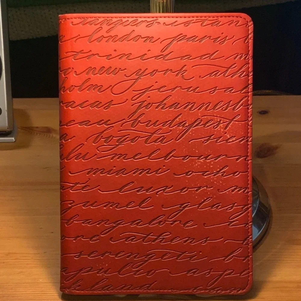 Red Electronic Case 8”x5” EUC